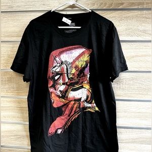 NWT MARVEL Deadpool T-shirt Black sz Large